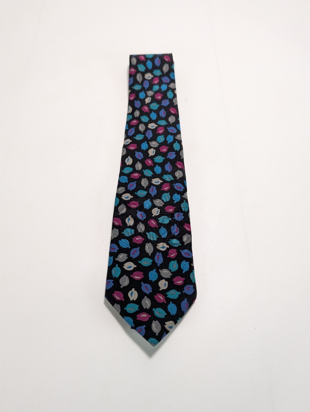 Ermenegildo Zegna Silk Multicolor Tulip Print Necktie